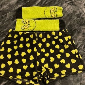 Dr sues pj shorts and slipper socks
